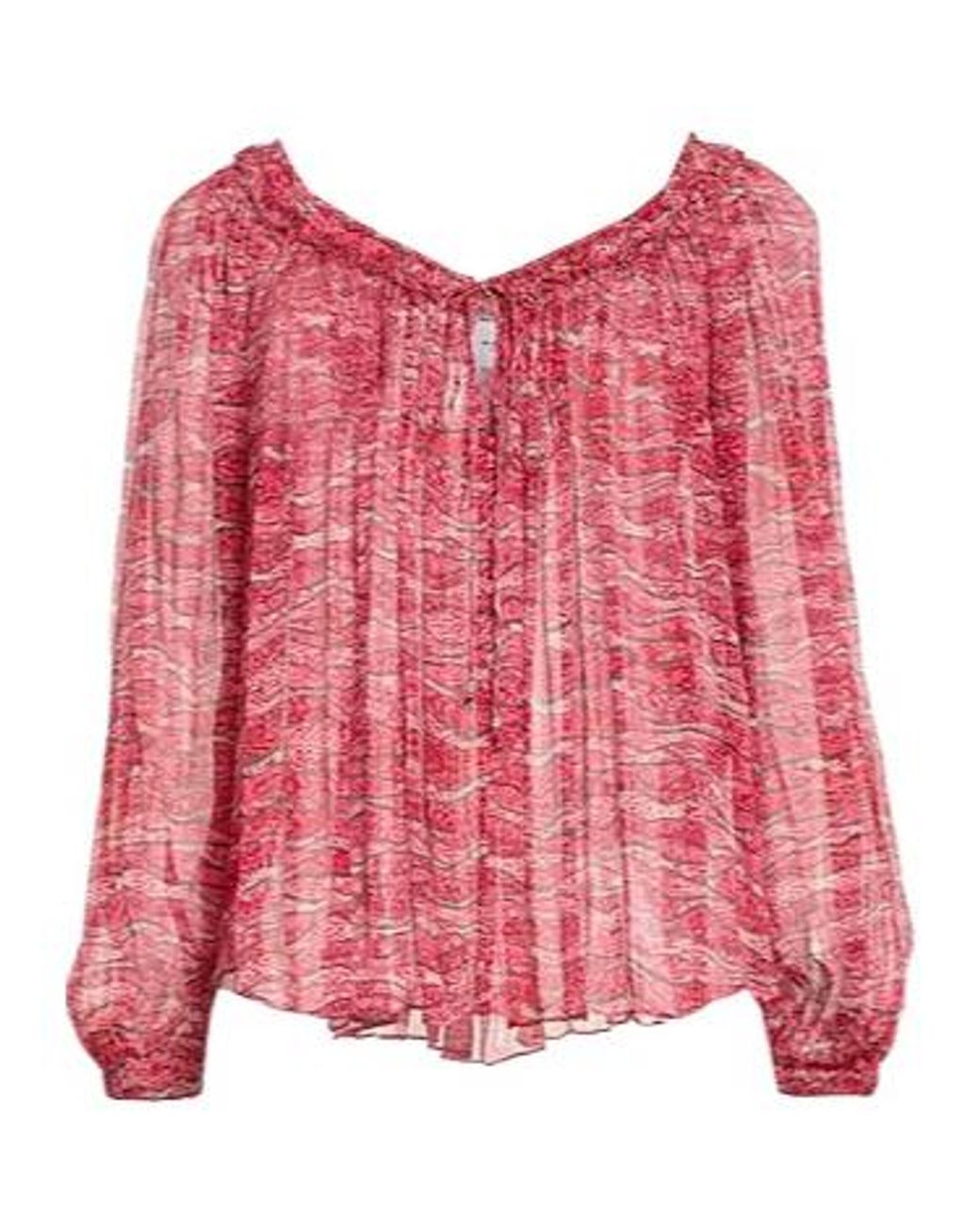 Isabel Marant Red Printed Blouse