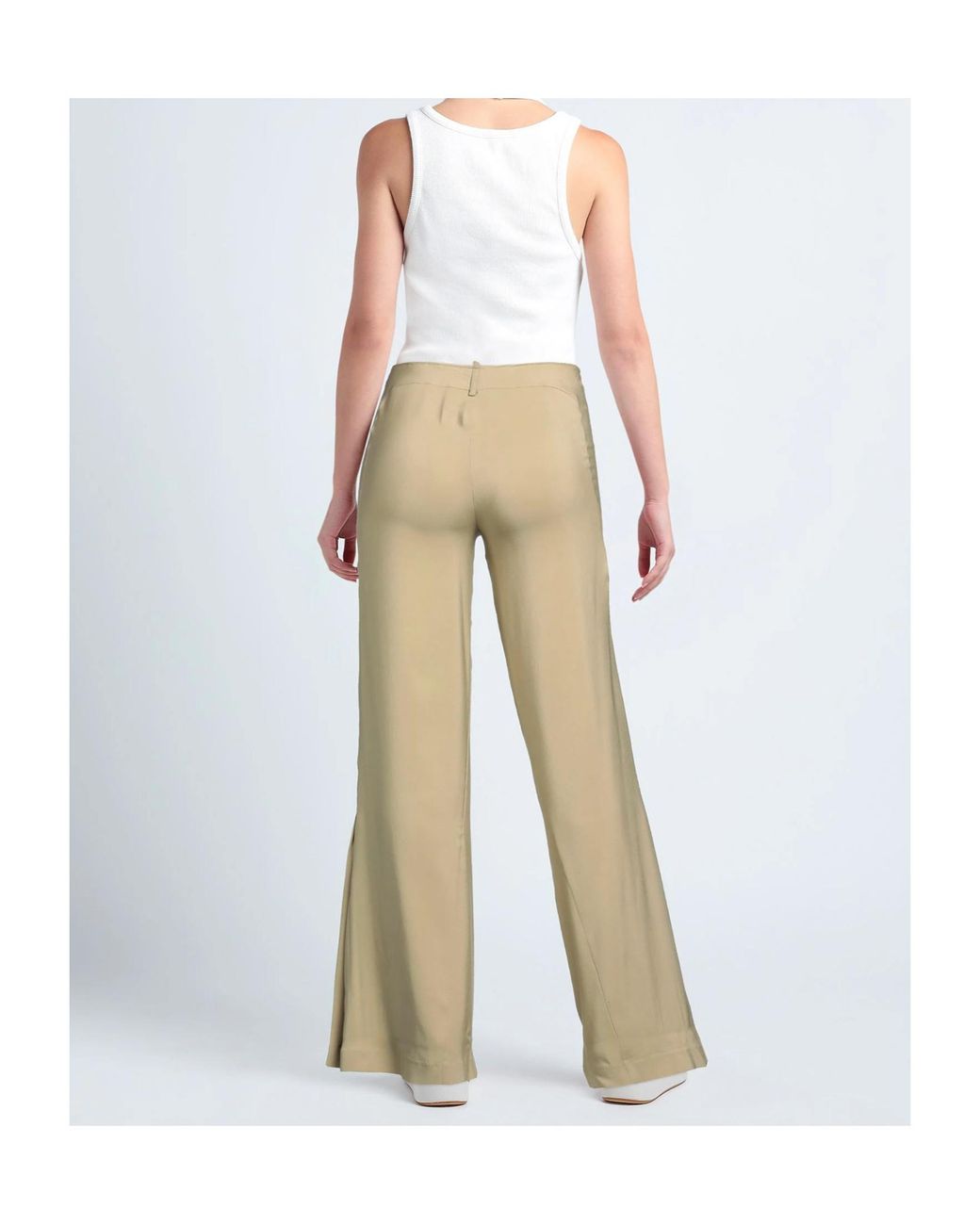 Jacquemus Natural High-Waisted Casual Pants