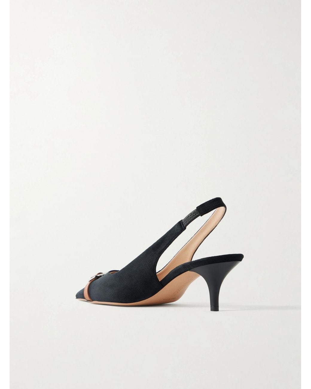 J.W. Anderson Blue Pointed Toe Kitten Heels With Buckle Strap