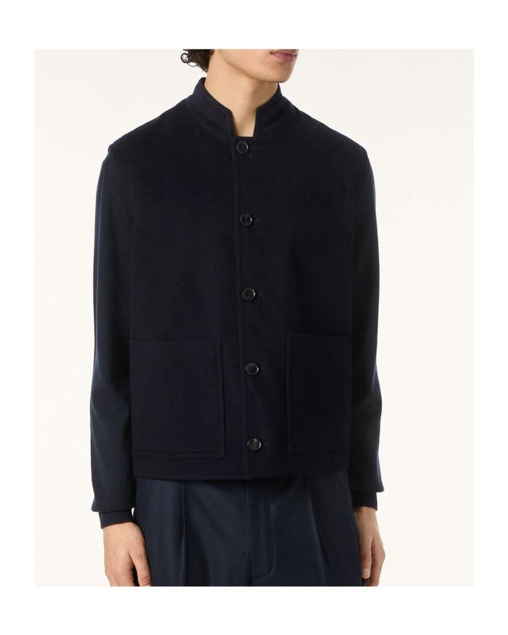 Loro Piana Black Henley Vest for men