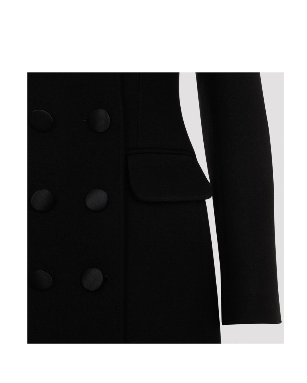 Dolce & Gabbana Black Double-Breasted Coat
