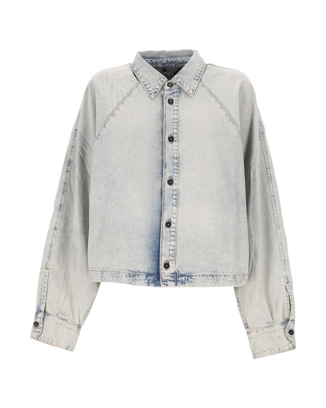 Haikure Gray Oversized Denim Shirt
