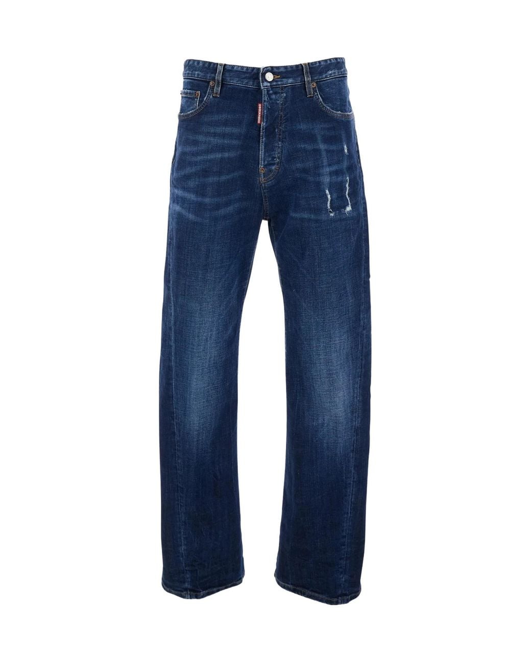 DSquared² Blue Distressed Jeans for men