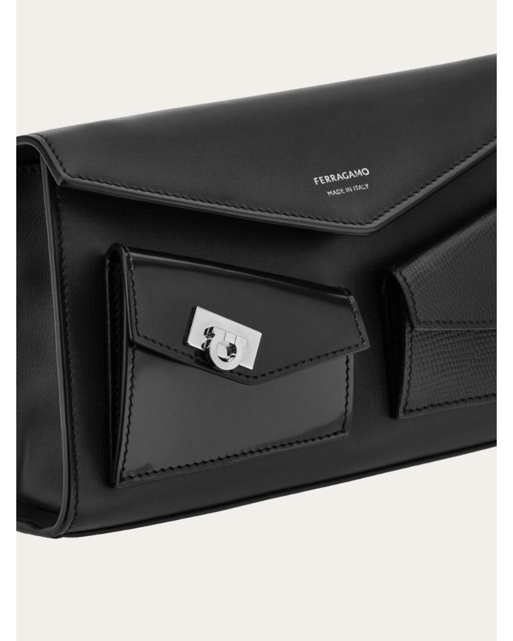 Ferragamo Black Multipocket Mini Bag
