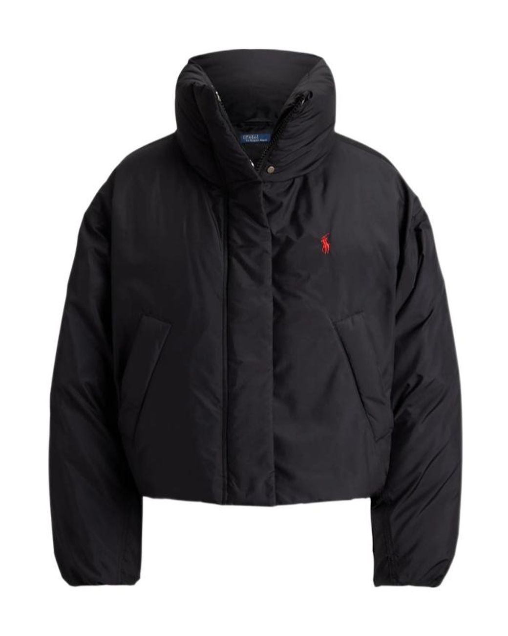 Polo Ralph Lauren Black Button-Fastening Puffer Jacket