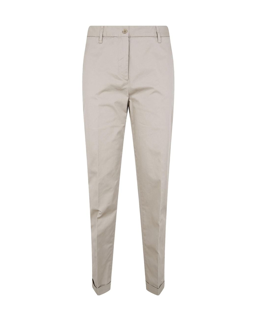 Aspesi Gray Regular Chino Pants
