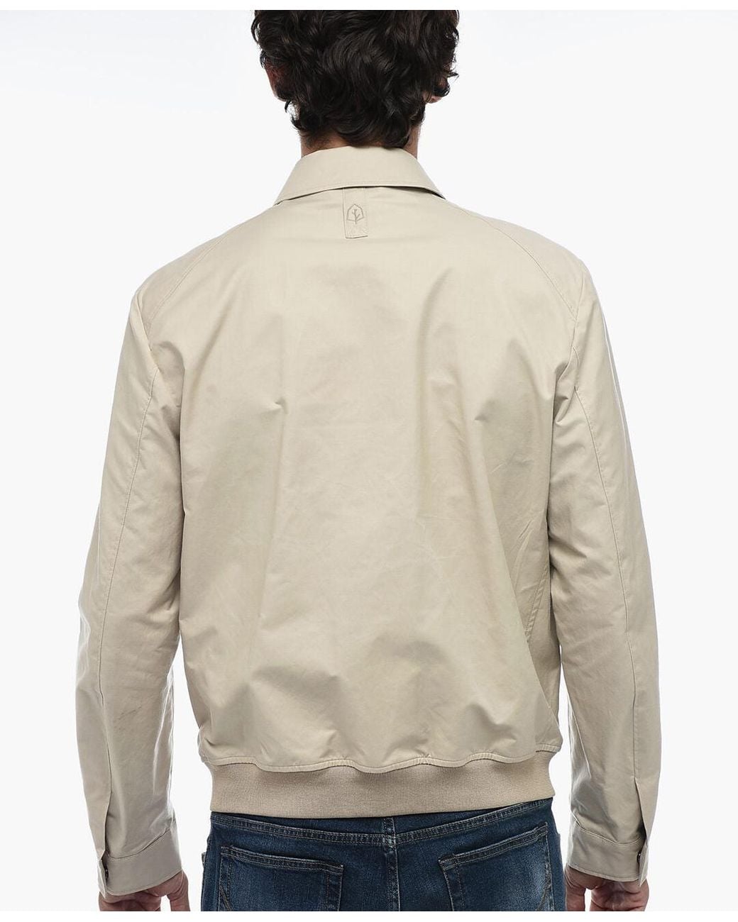 Corneliani Natural Zip-Up Flap-Pocket Shirt Jacket for men