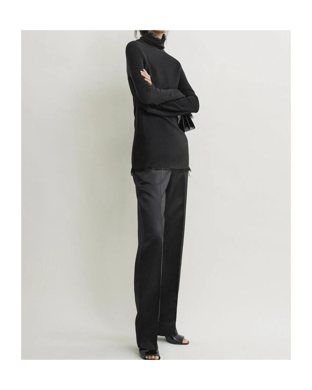 Totême Black Long-Sleeved Top