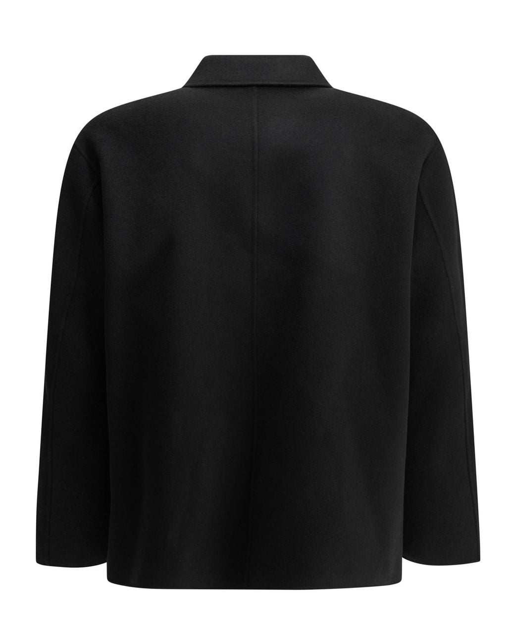 Auralee Black Single-Breasted Long-Sleeve Casual Jacket for men