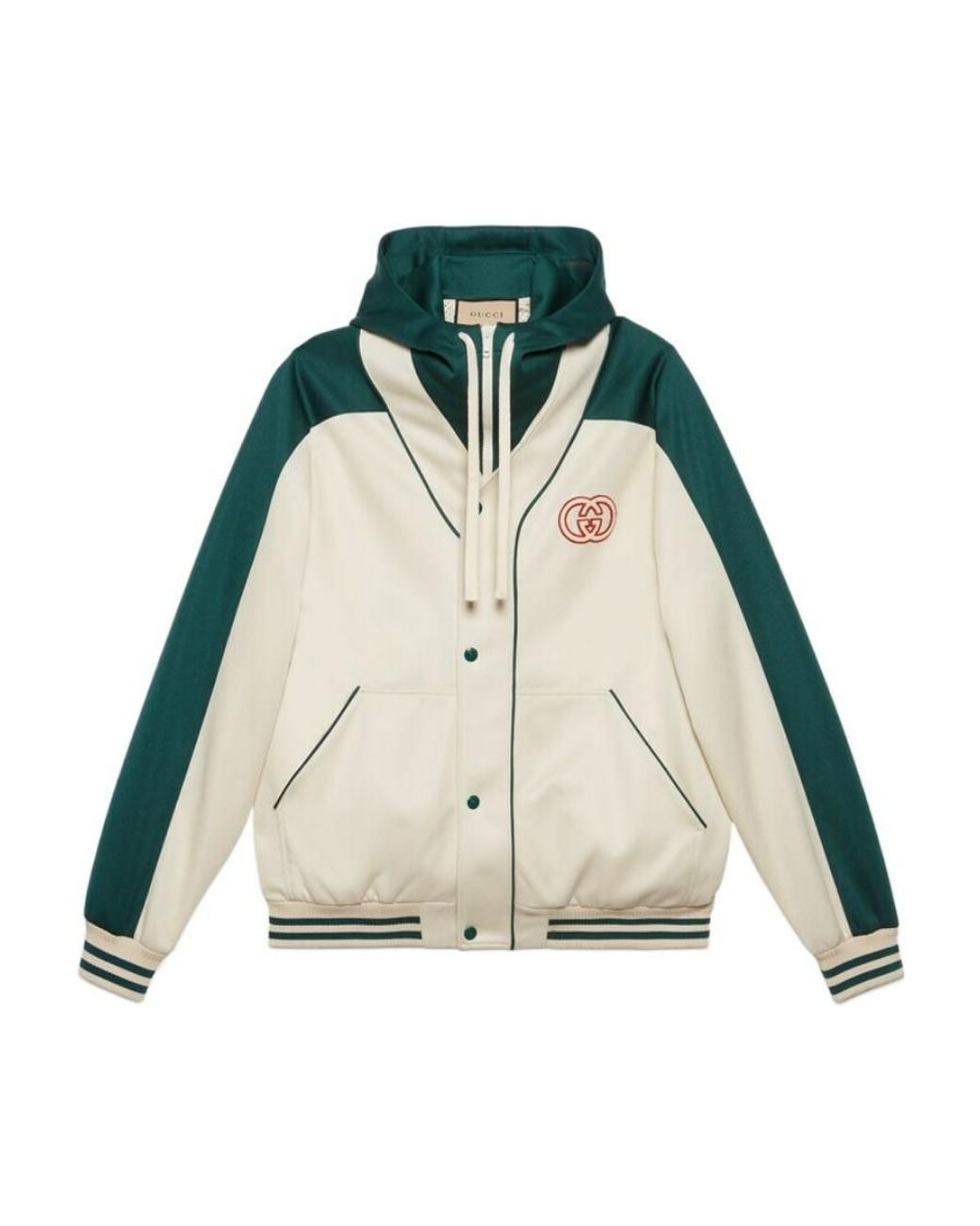 Gucci Green Zipper Casual Jacket for men