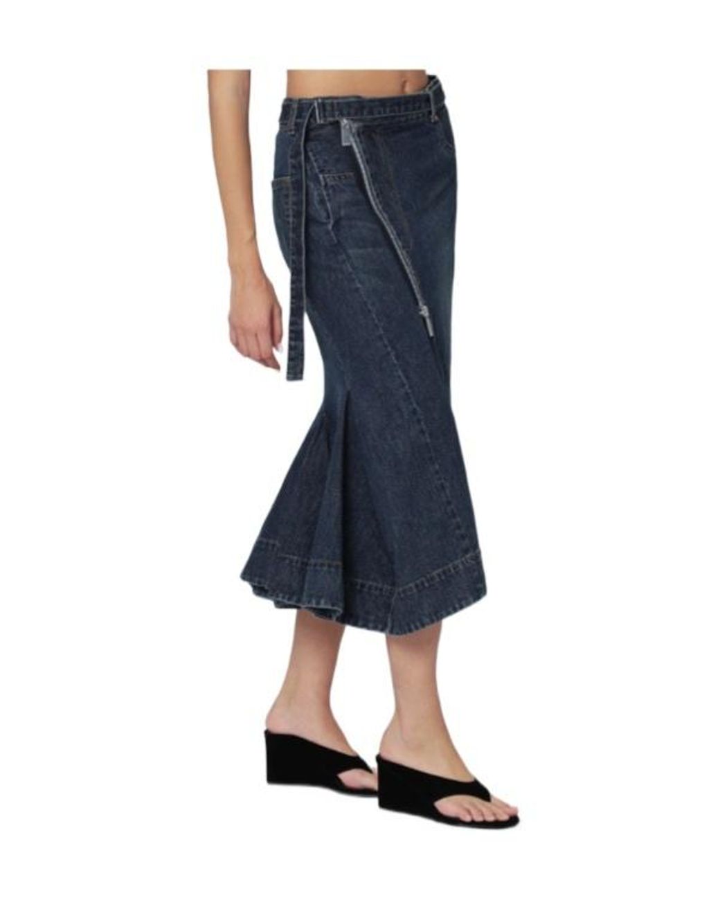 Sacai Blue Denim Skirt