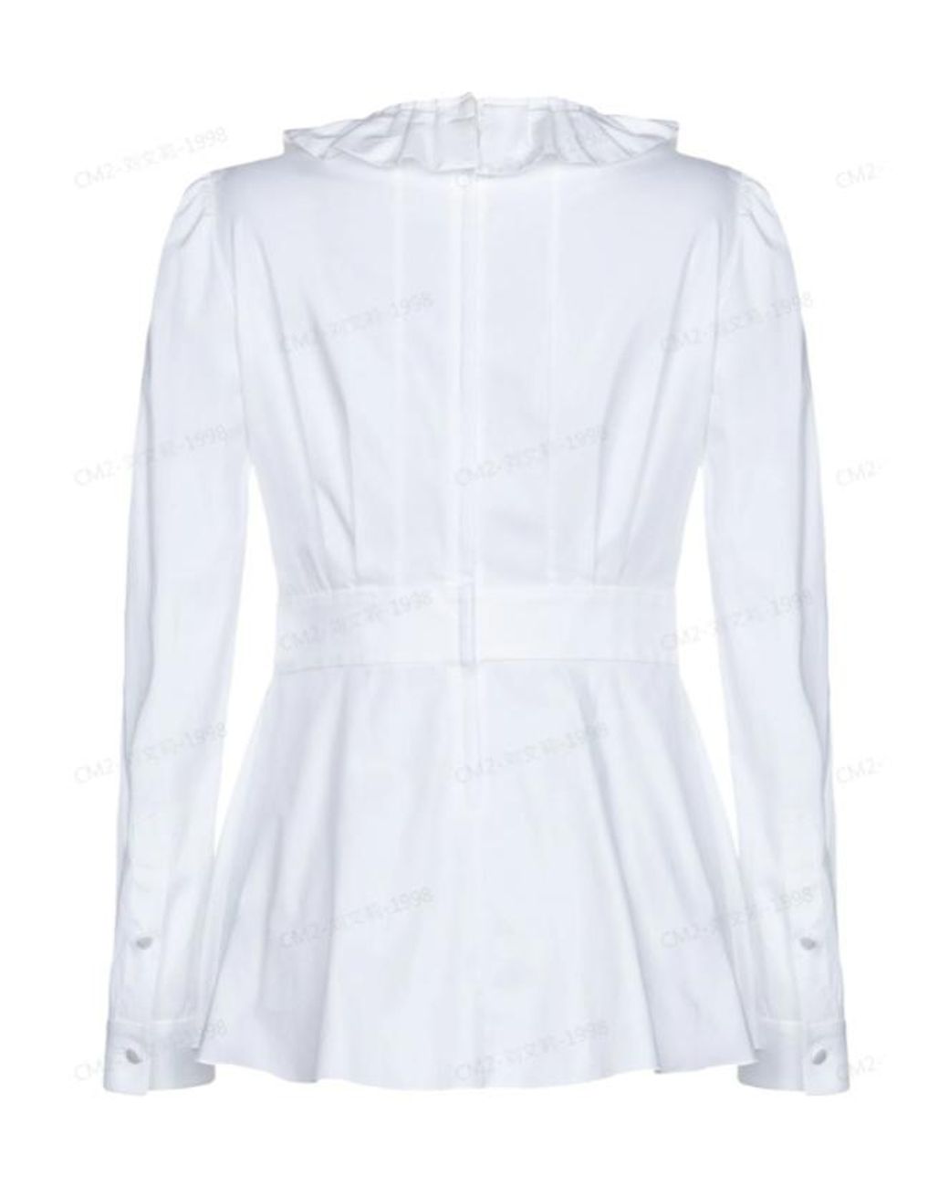 Dolce & Gabbana White Solidcolor Longsleeve Top