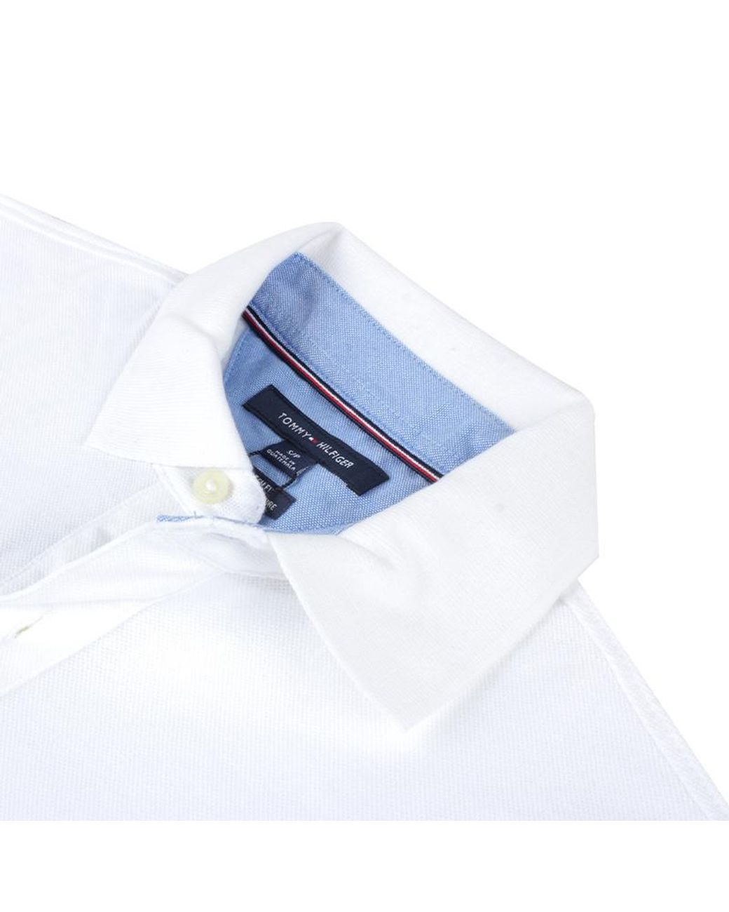 Tommy Hilfiger White Short-Sleeved Polo Shirt for men