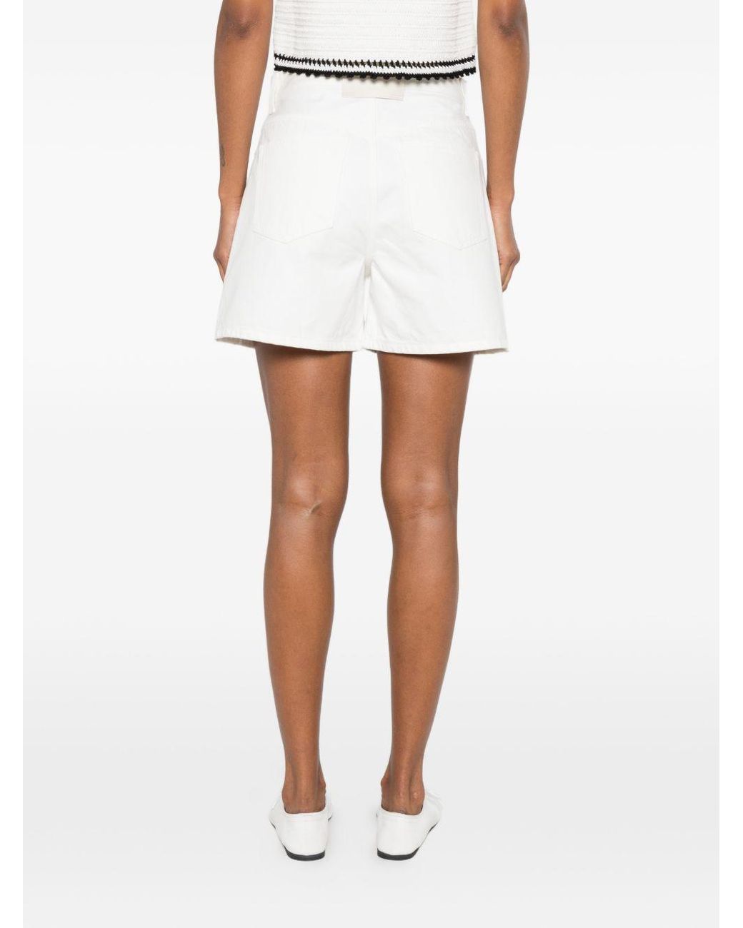Céline White Shorts 001