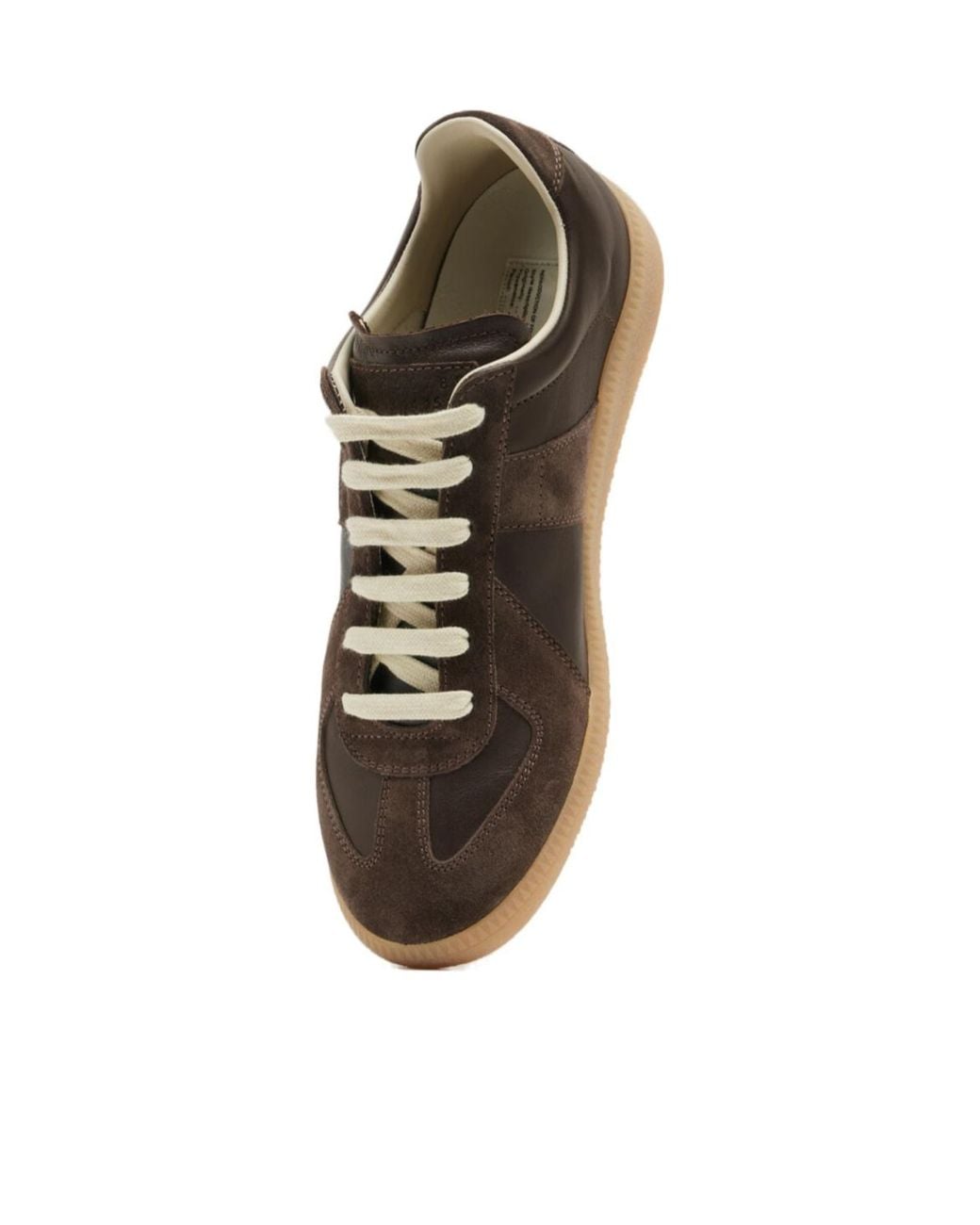 Maison Margiela Brown Replica Lace-Up Sneakers