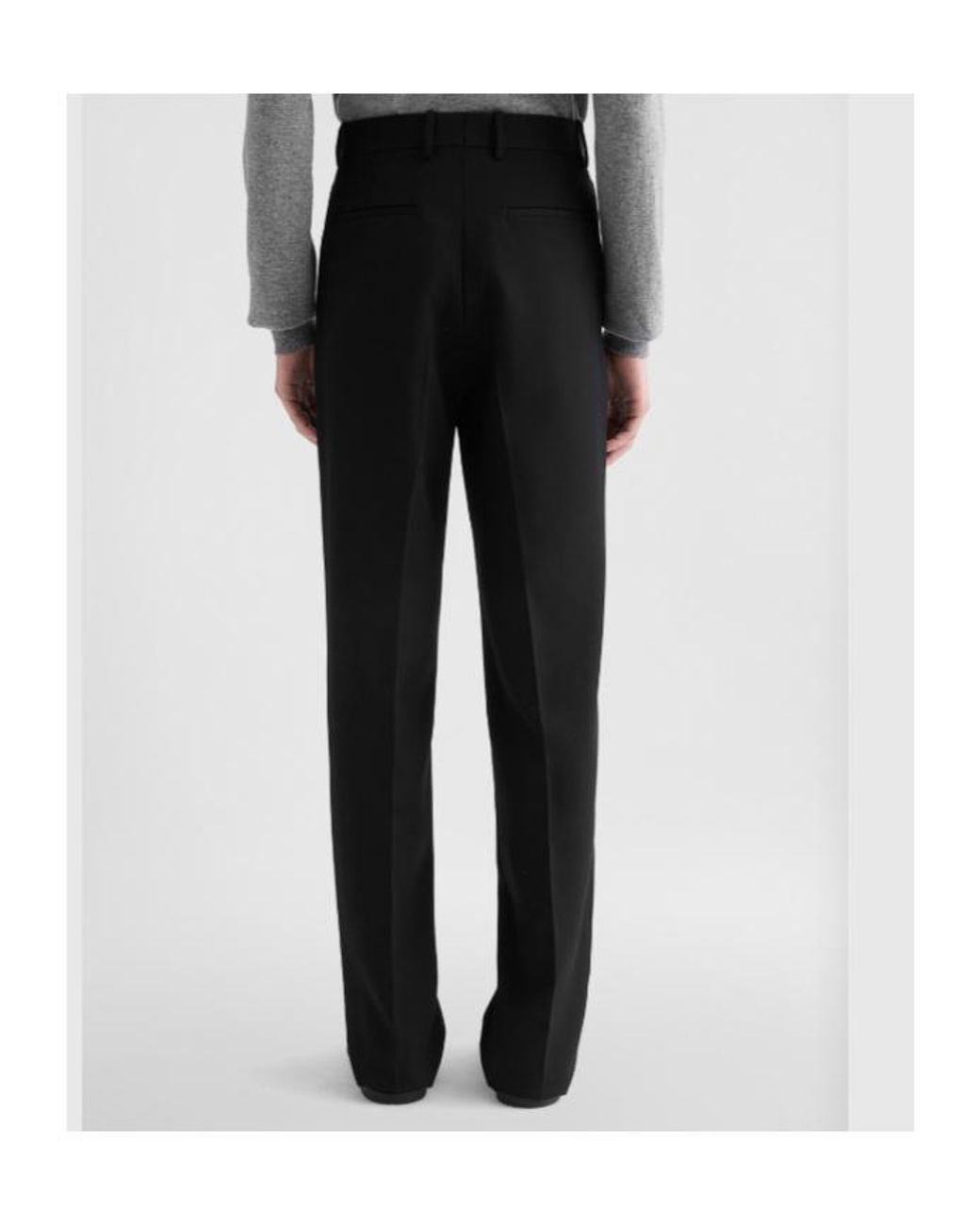 Jil Sander Gabardine Trousers in Black for Men | Lyst