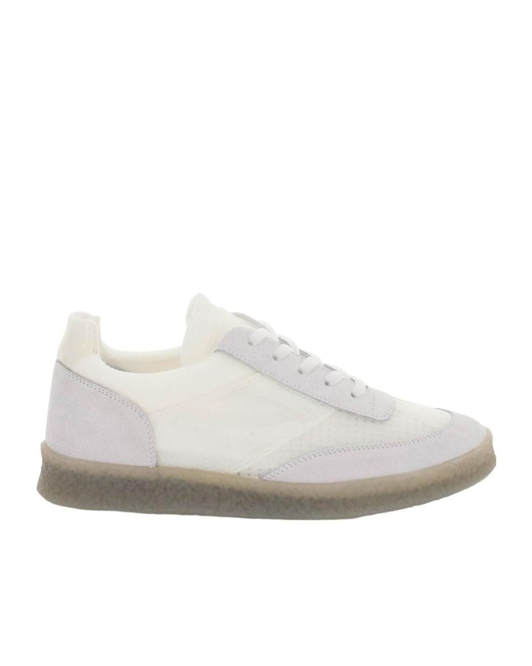 MM6 by Maison Margiela White Replica Low-Top Sneakers