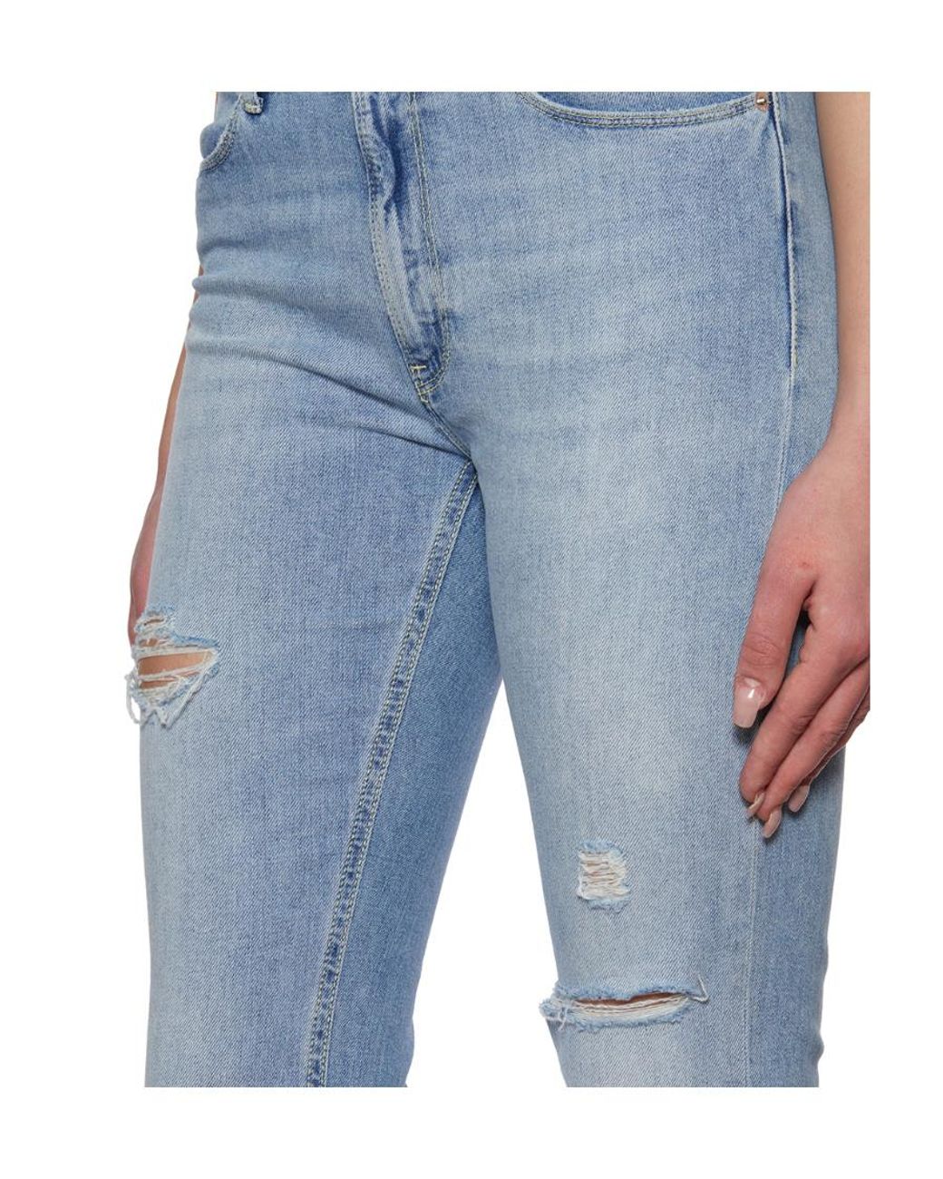 Dondup Blue Logo Denim Jeans