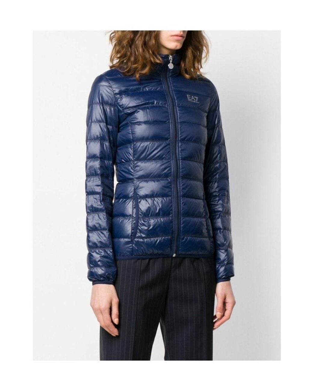 EA7 Blue Logo Down Jacket