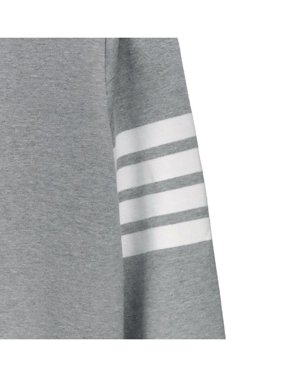 Thom Browne Gray 4-Bar Sleeve Sweatshirt Dress