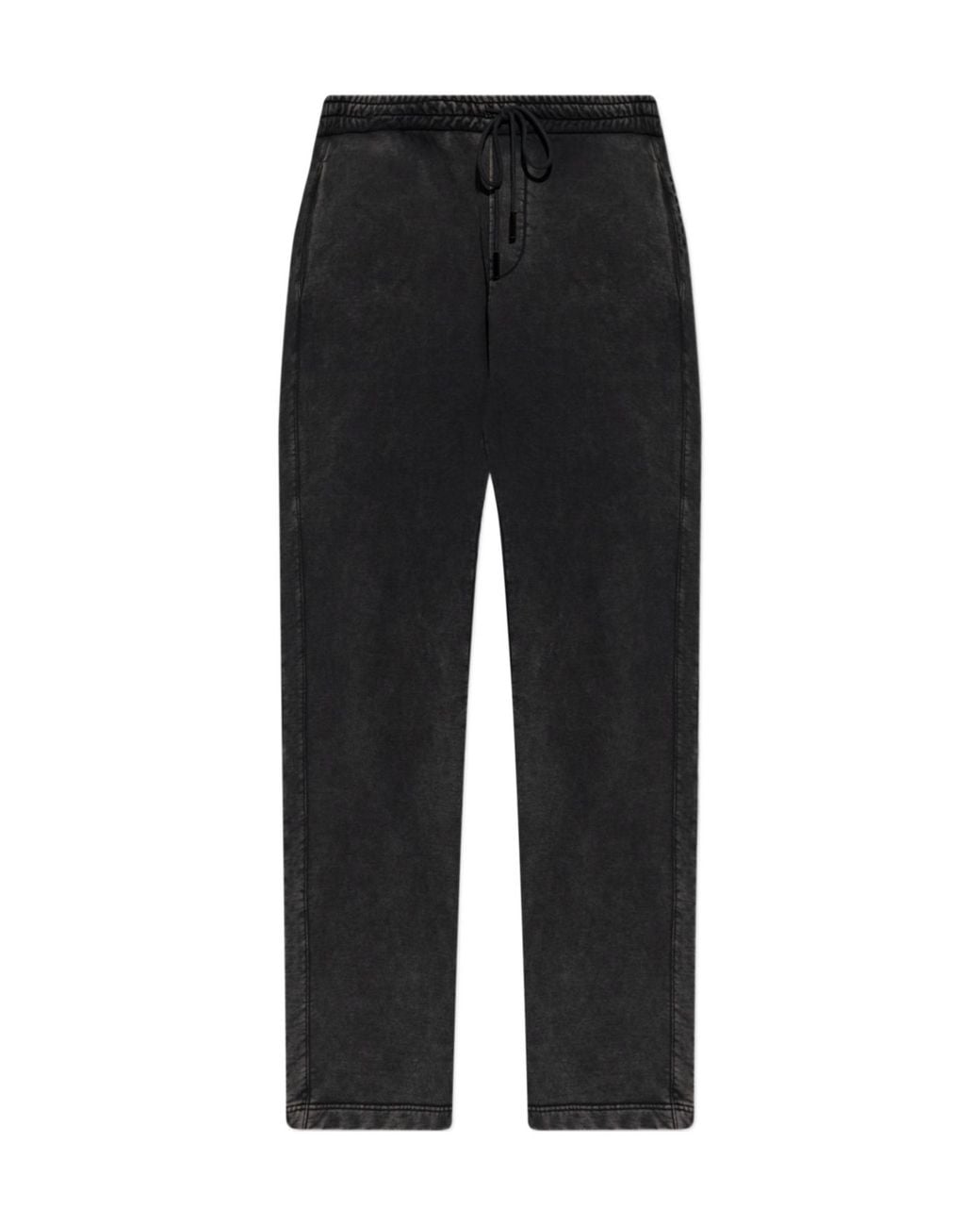 Iceberg Black Drawstring Straight-Leg Sweatpants for men