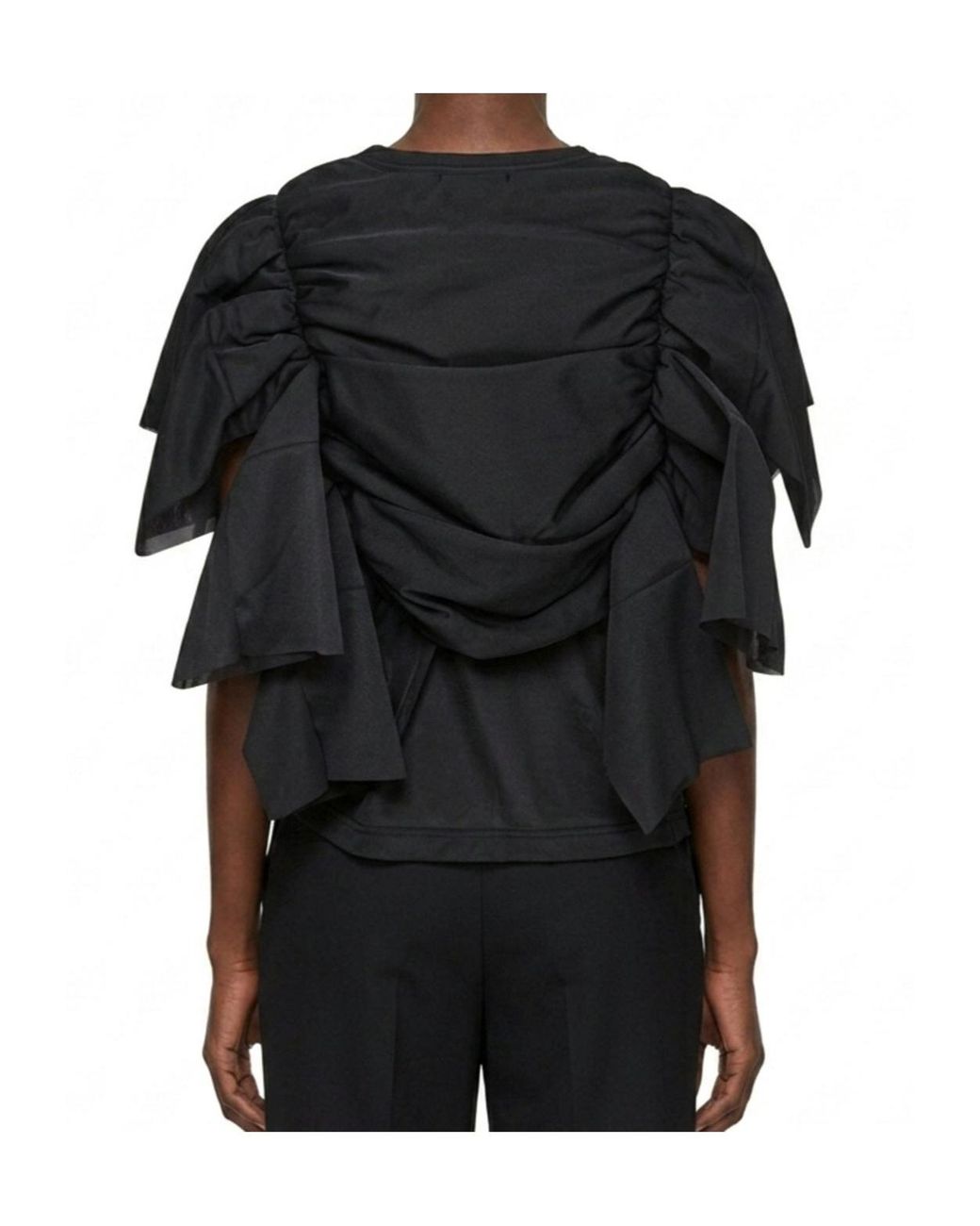 Comme des Garçons Black Comme Des Garçons Ruffle Detailed Top