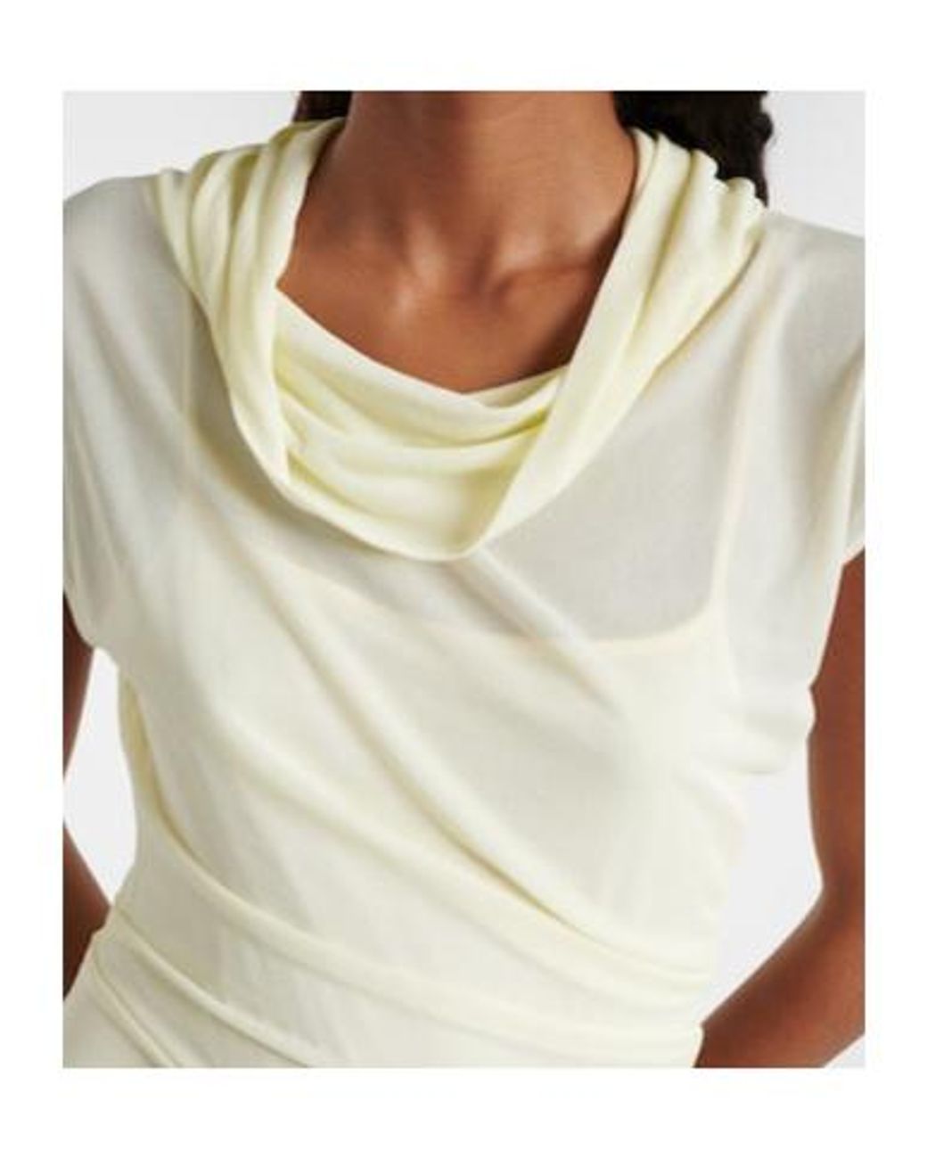 Proenza Schouler White Tamara Draped Crêpe Jersey Maxi Dress