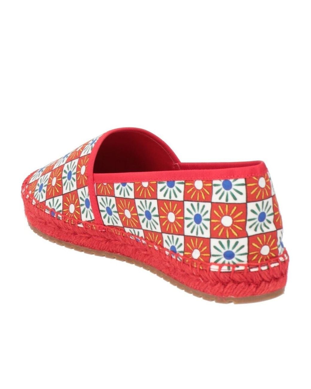 Dolce & Gabbana Red Printed Espadrilles