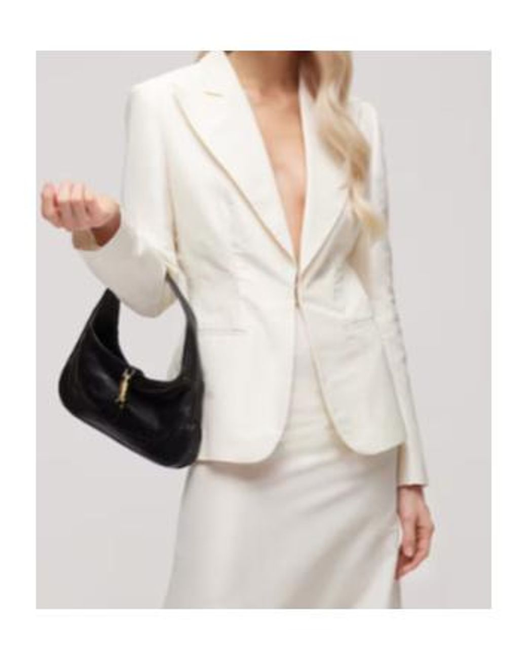 Gucci Natural Fine Silk Faille Jacket