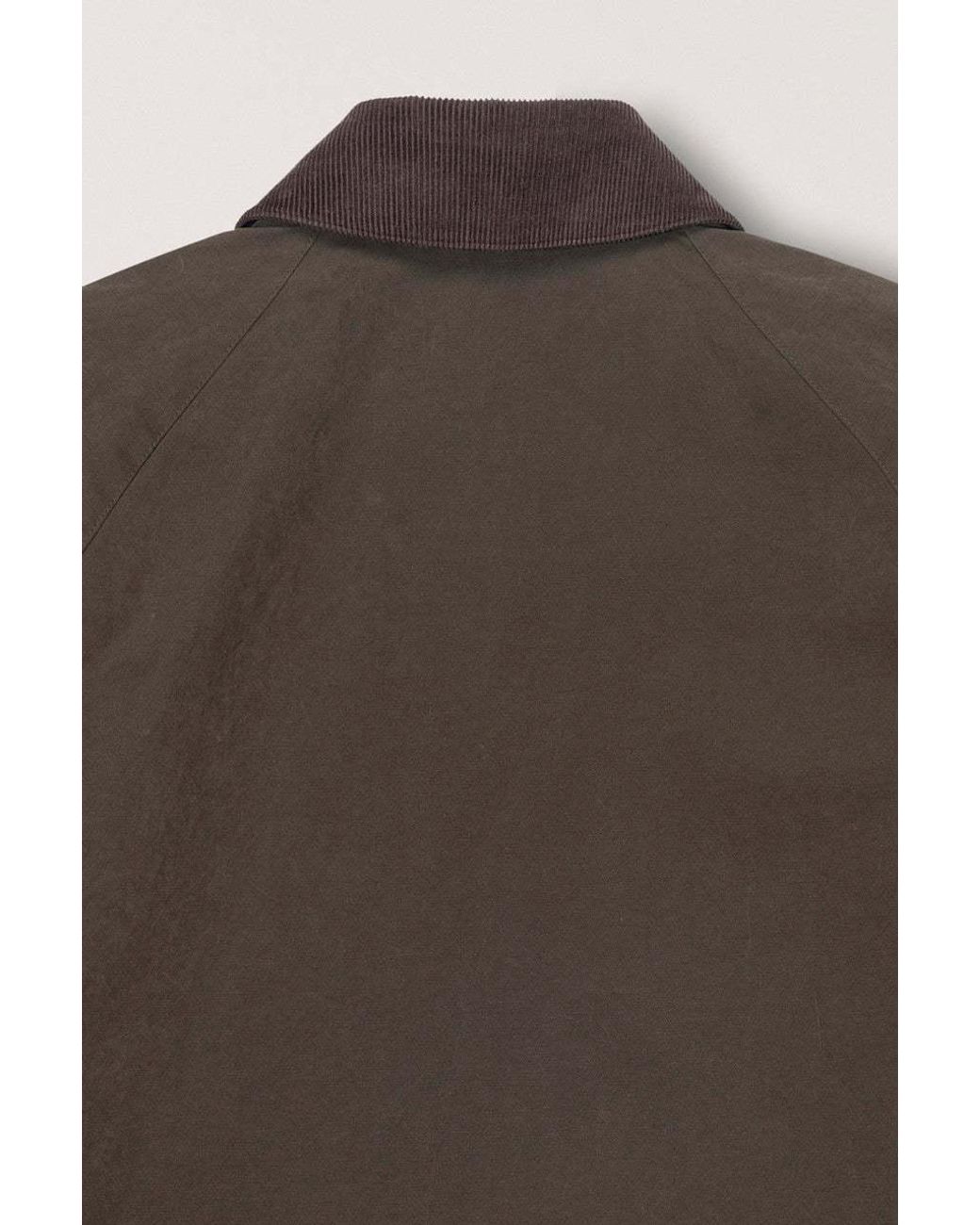 DUNST Brown Waxed Utility Jacket for men