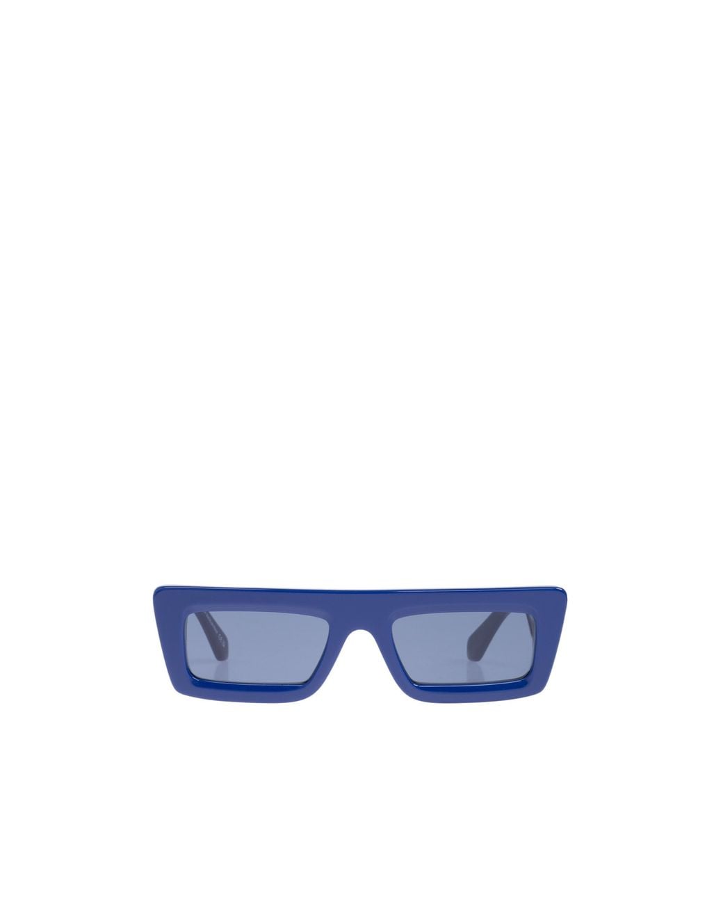 Off-White c/o Virgil Abloh Blue Rectangular Frame Sunglasses for men
