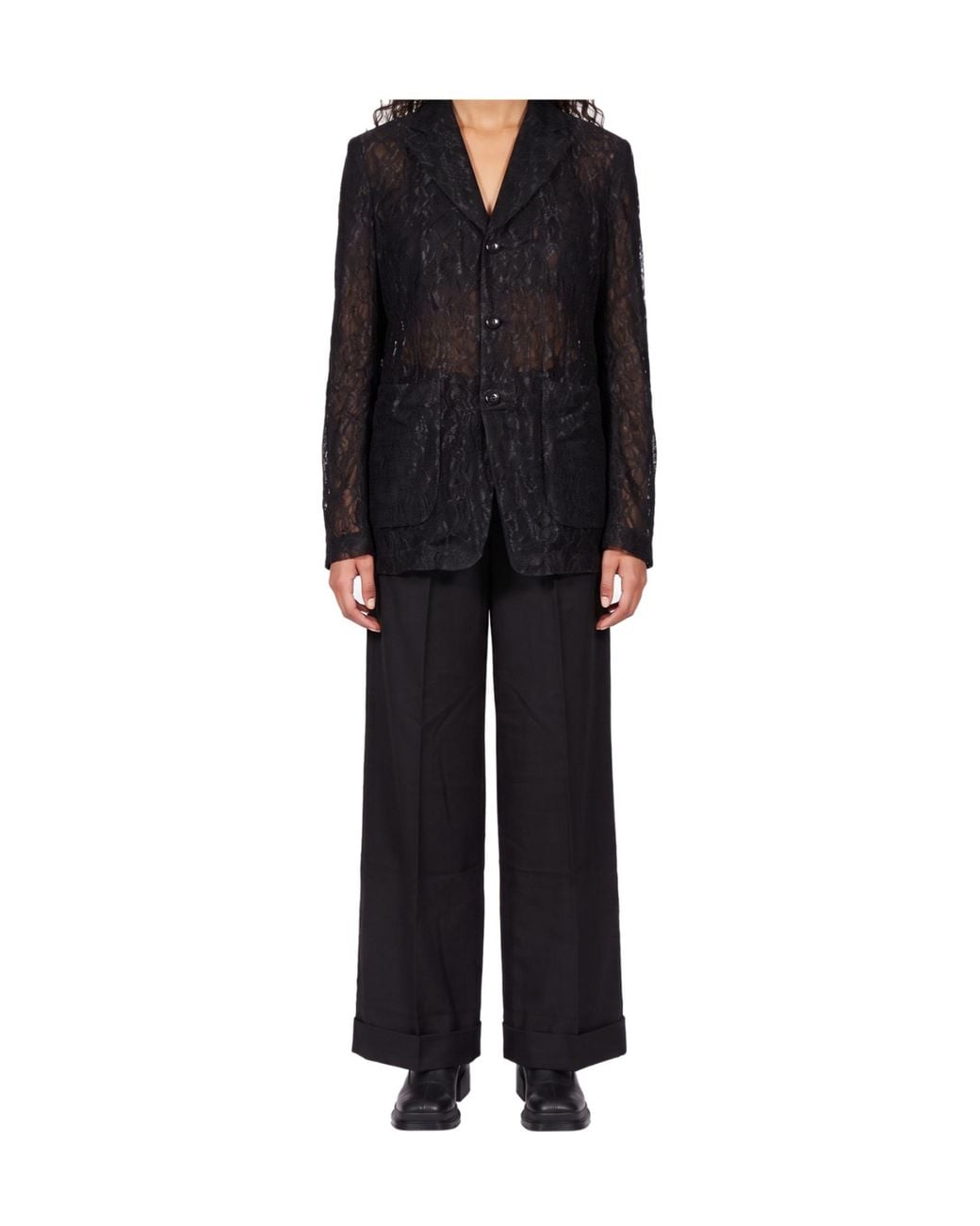 Comme des Garçons Black Translucent Casual Jacket
