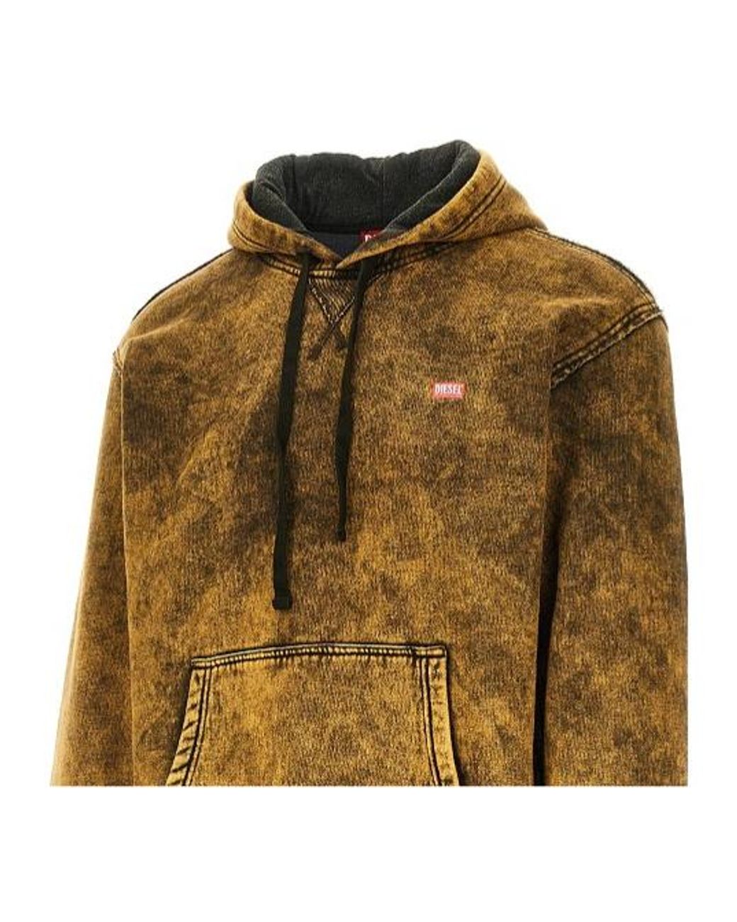 DIESEL Green Hooded Sweatshirt for men