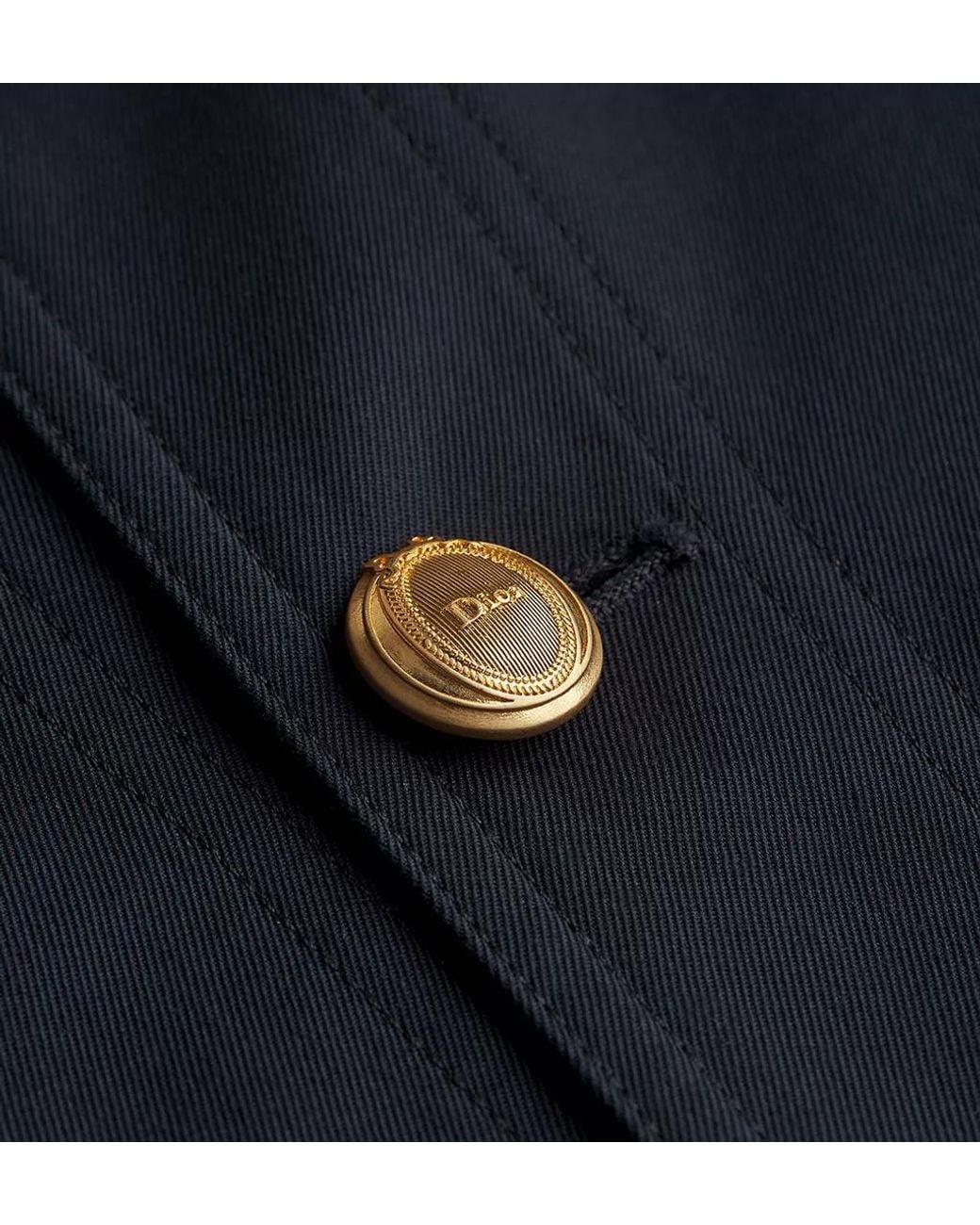 Dior Blue Médaillon Cropped Jacket