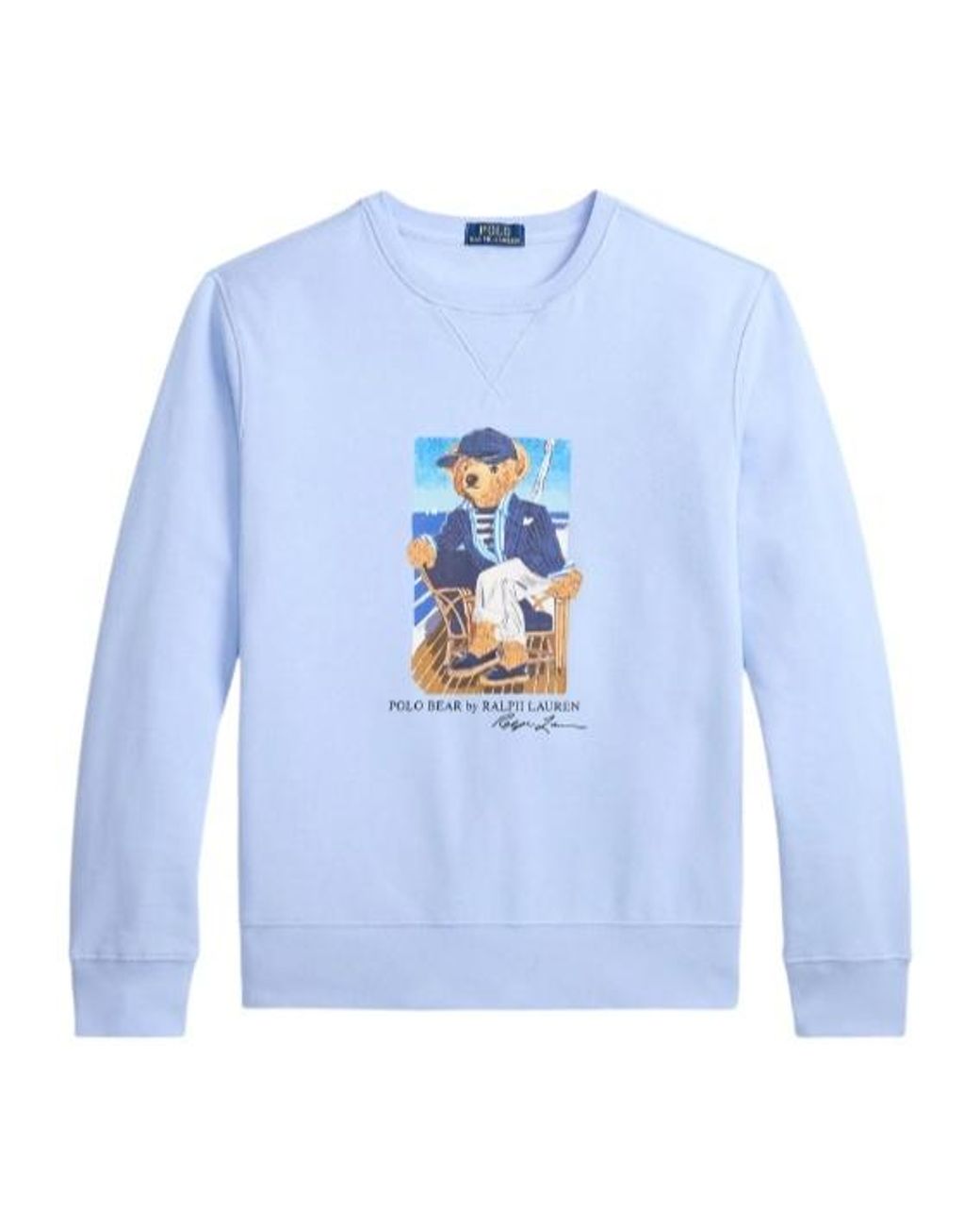 Polo Ralph Lauren Blue Apos;S Polo Bear Cotton Fleece Sweatshirt for men