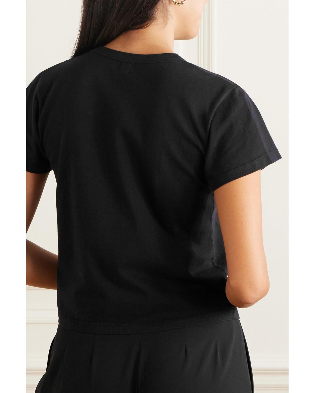 Leset Black Cotton-Jersey T-Shirt