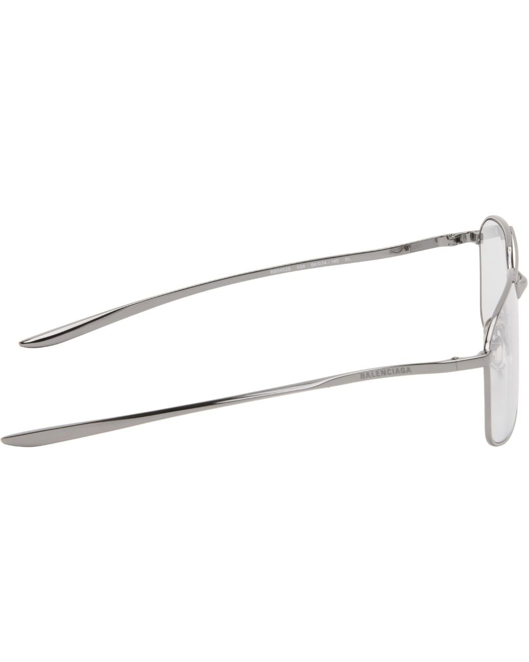 Balenciaga White Eyewear Aviator Frame Sunglasses for men