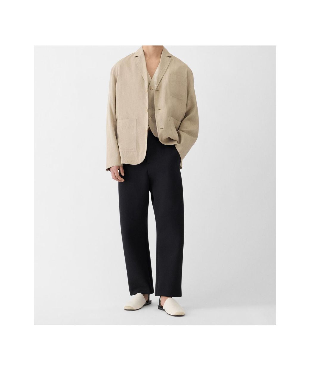 Jacquemus Natural The Pastro Long Sleeved Blazer for men