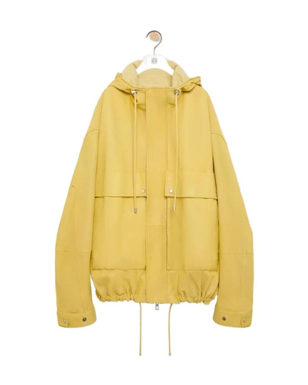 Loewe Yellow Nappa Leather Short Parka for men