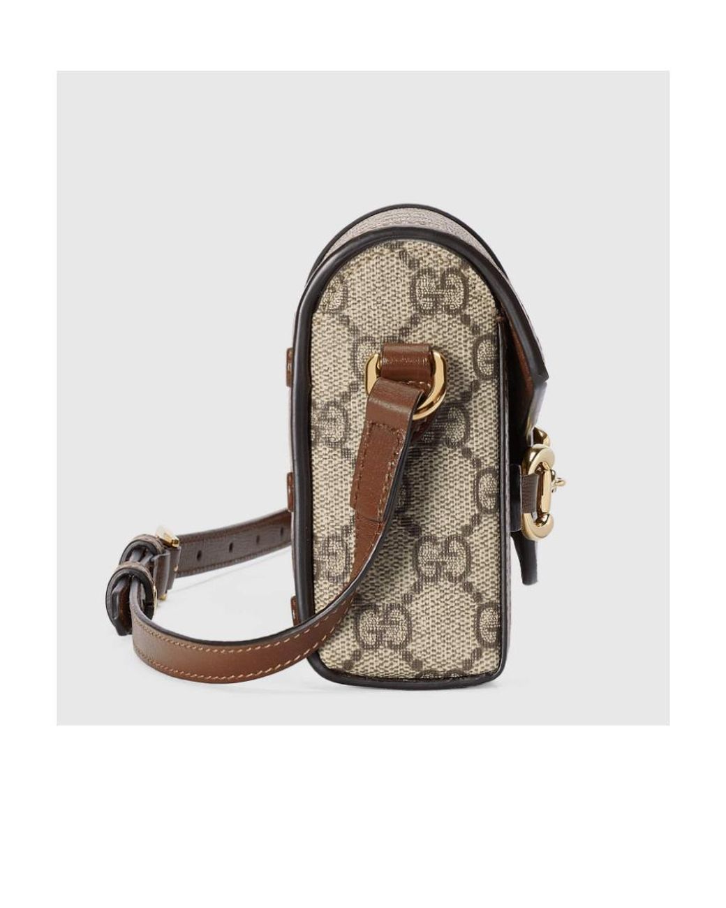 Gucci Brown Horsebit 1955 Mini Shoulder Bag