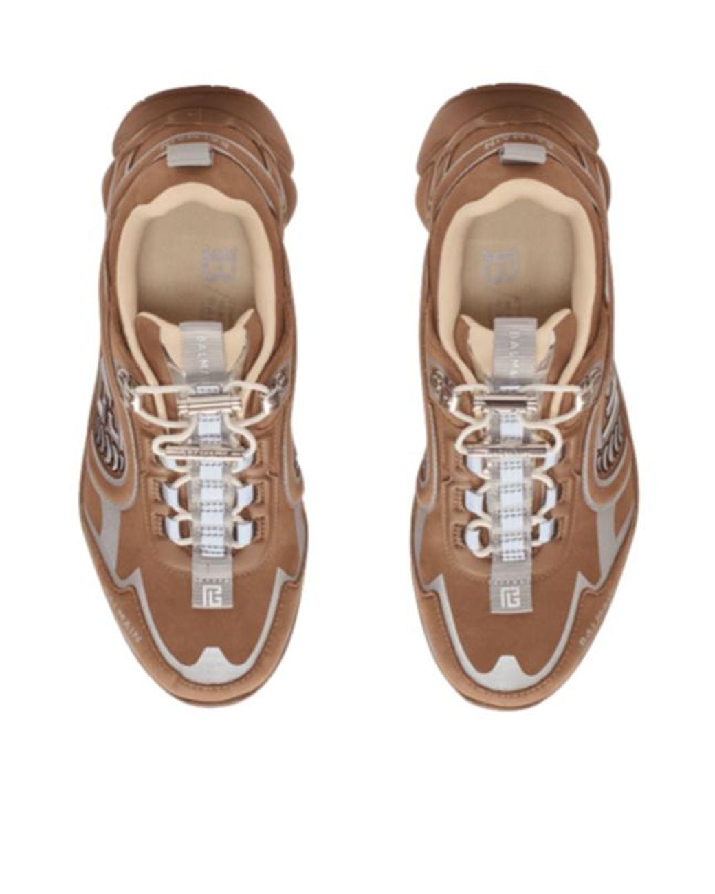 Balmain Brown Cosmic Dust Sneakers
