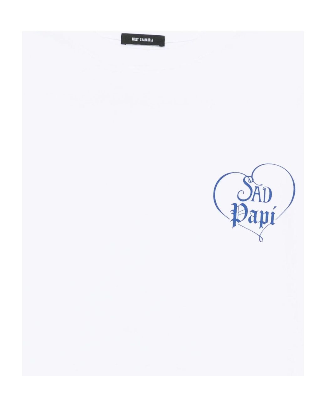 Willy Chavarria White Sad Papi Oversized T-Shirt for men