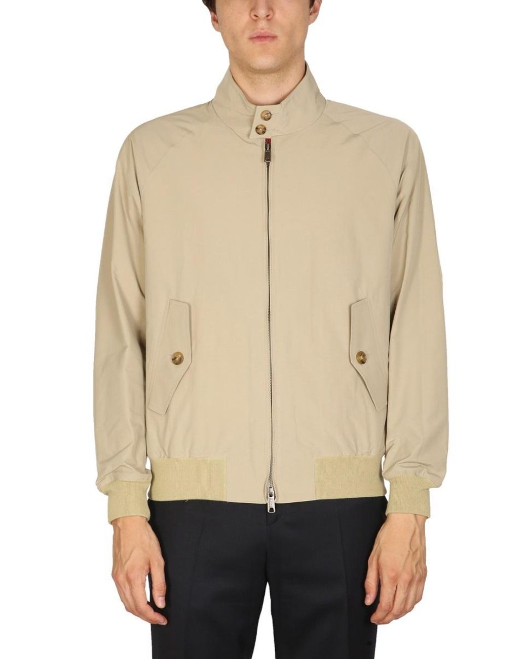 Baracuta Green G 9 Harrington Zip-Up Bomber Jacket for men