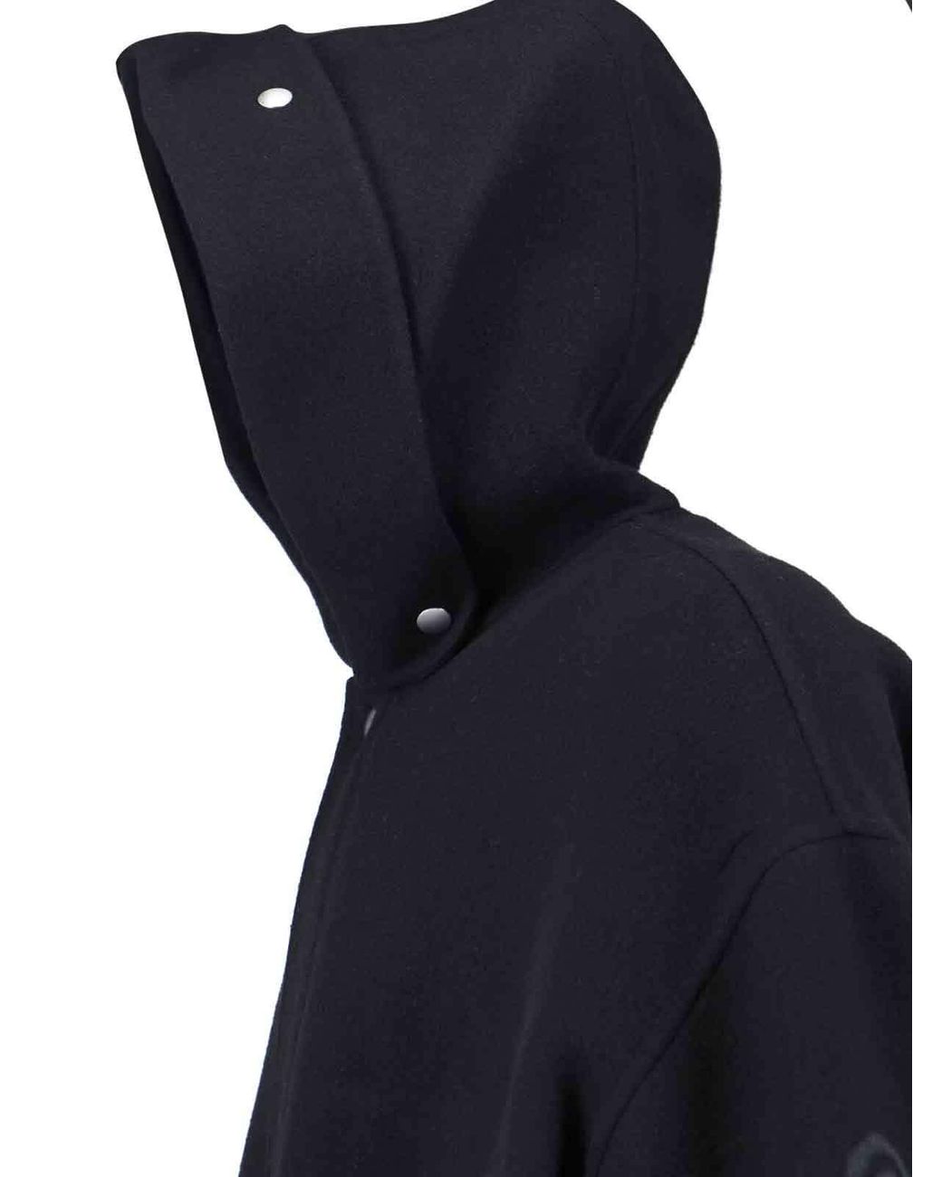 Jil Sander Black Zipped Hooded Jacket for men