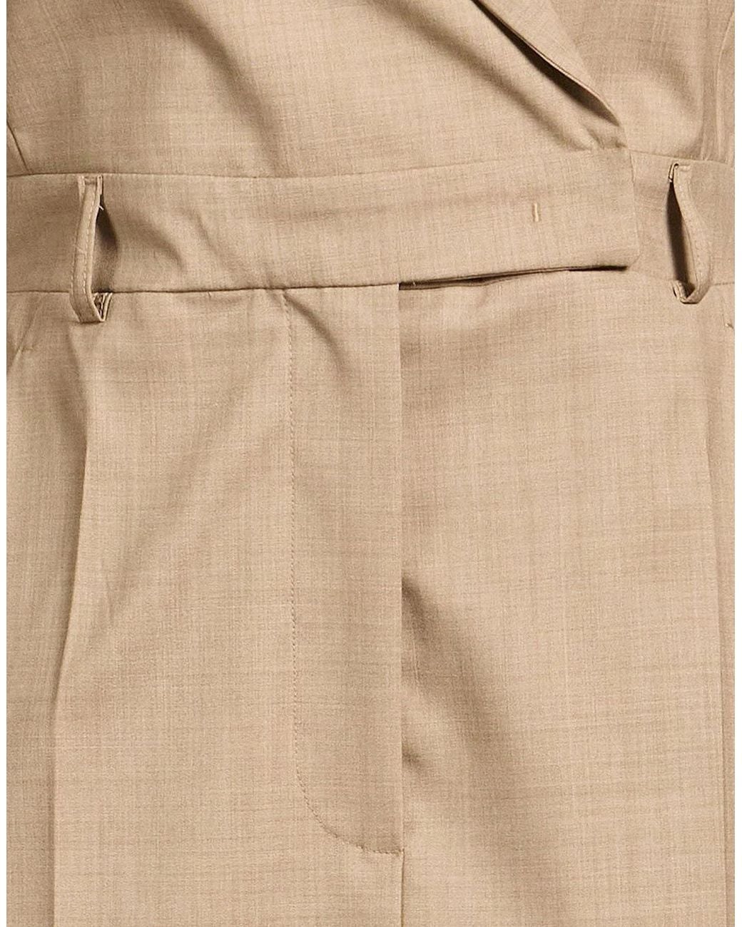 Max Mara Natural Solid-Color Long-Sleeve Blazer Dress