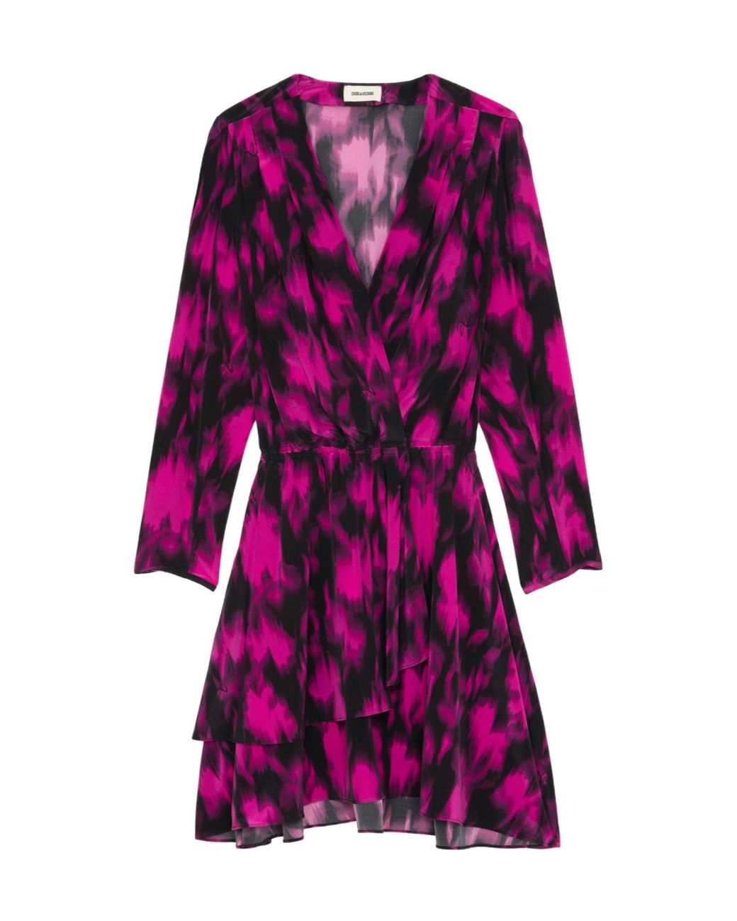 Zadig & Voltaire Purple Rogers Silk Mini Dress