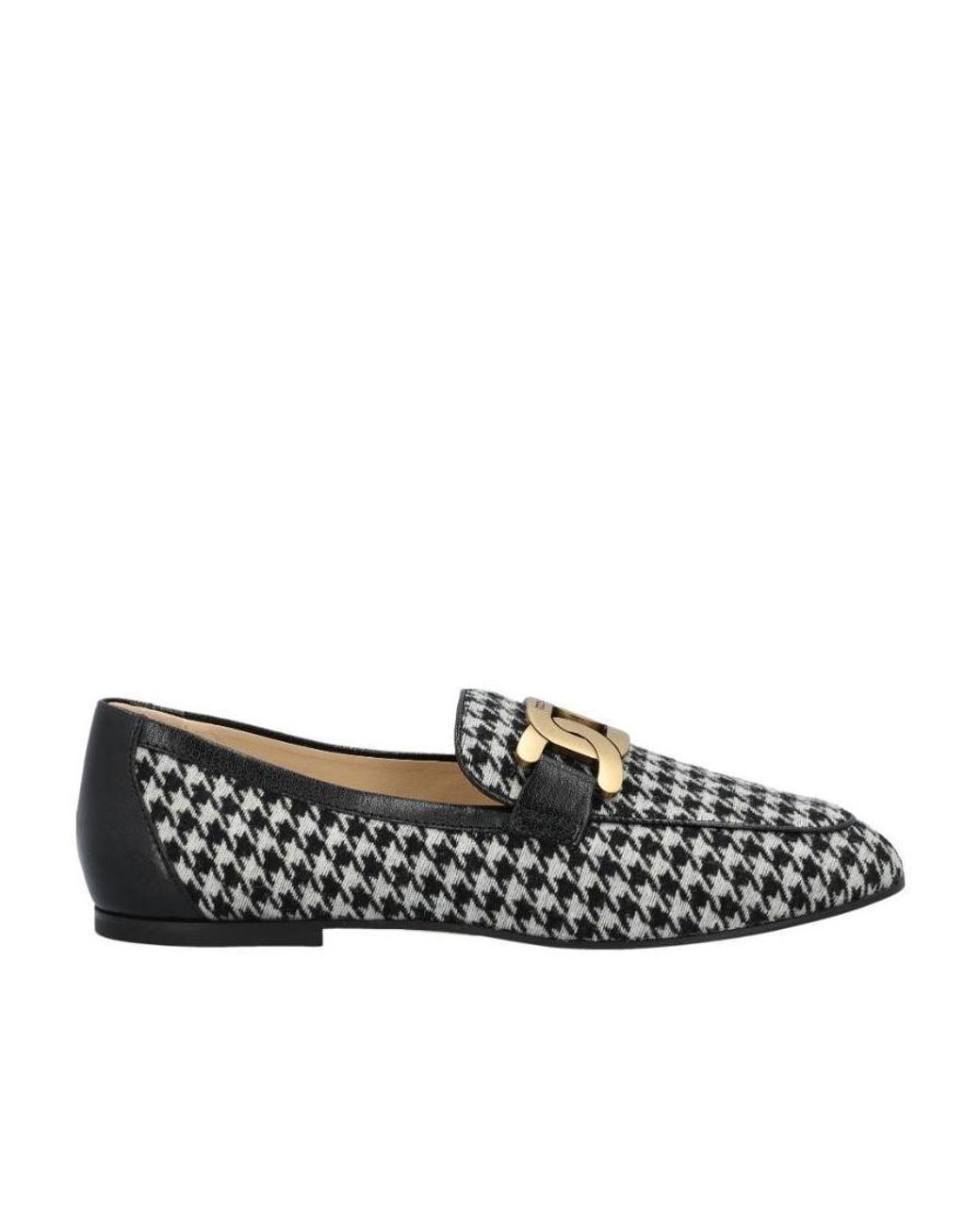 Tod's Black Logo Flat Shoes