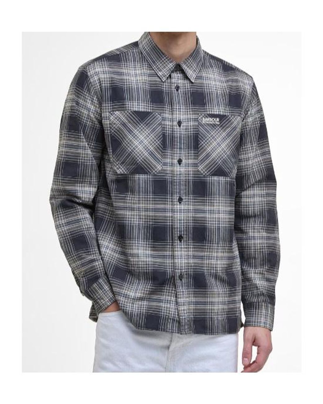 Barbour Blue Hall Check Long-Sleeved Shirt for men