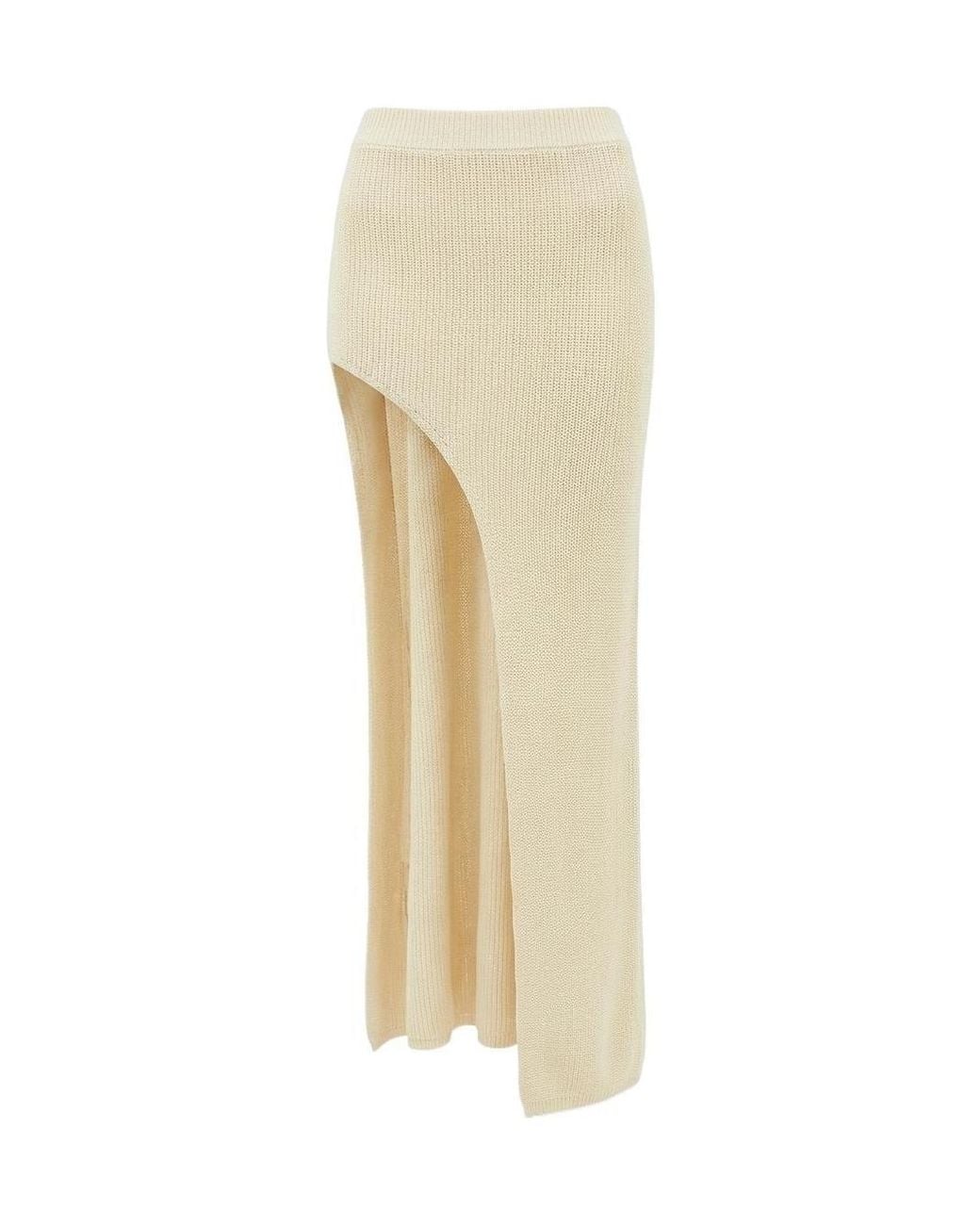 AYA MUSE Natural Elastic-Waist Skirt