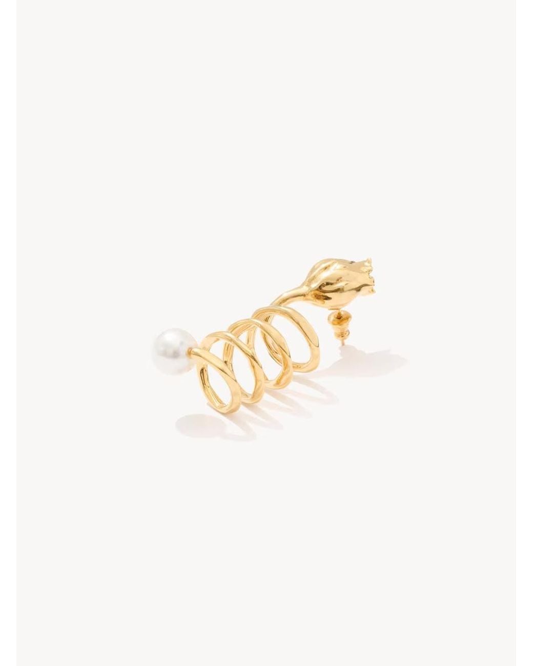 Chloé Metallic Chloé Tulip Earrings